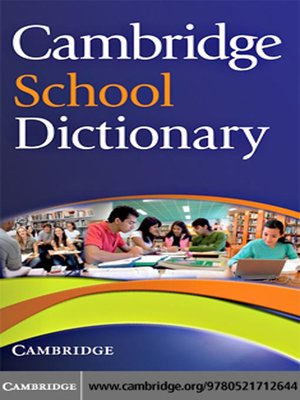 Cambridge School Dictionary - ebook